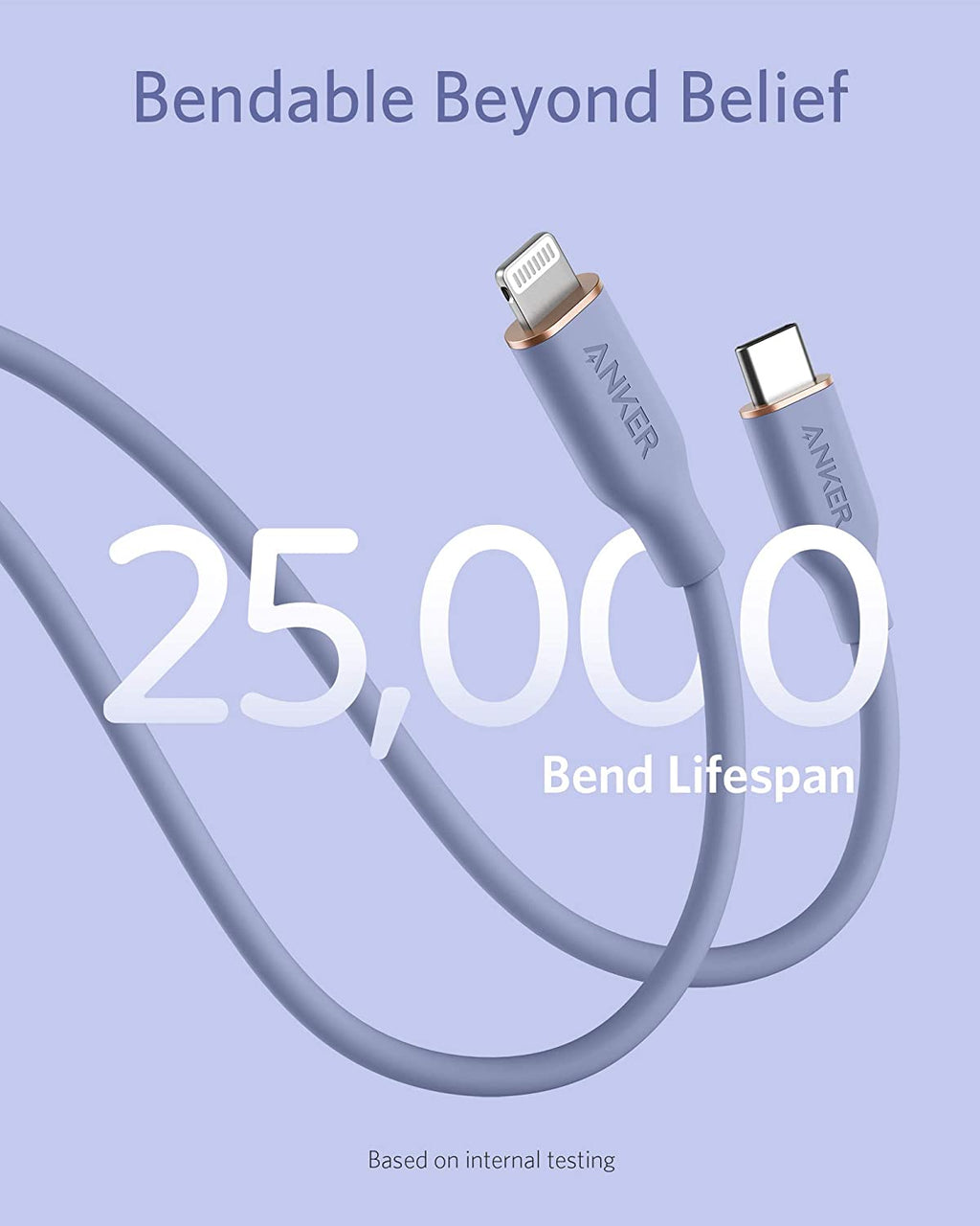 Anker 641 USB-C to Lightning Cable (Flow, 3 ft Silicone)