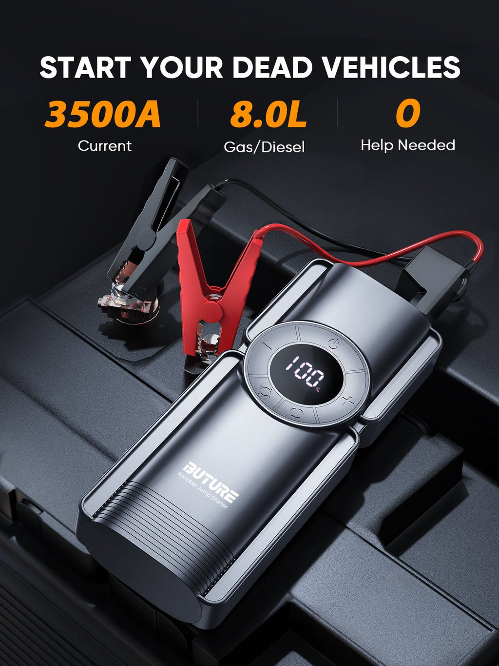 Jump Starter with Air Compressor